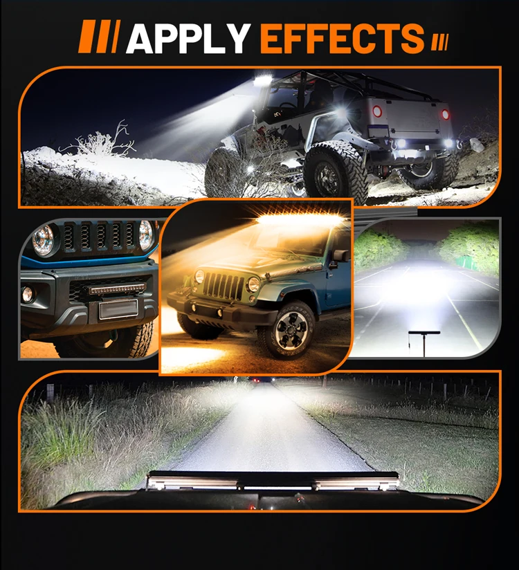 CO LIGHT LED Light Bar 52 Inch 60,000LM DRL Spot Flood Combo Beam Driving Off Road Fog Work for Truck Pickup ATV UTV SUV 12V 24V