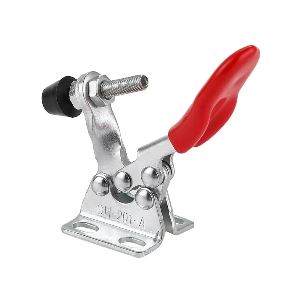 2PCS GH-201A Toggle Clamp Holding Capacity 27KG Quick Release Hand Clip Tool Toggle Clamps Set Vertical Toggle Clamp Hand Clip T