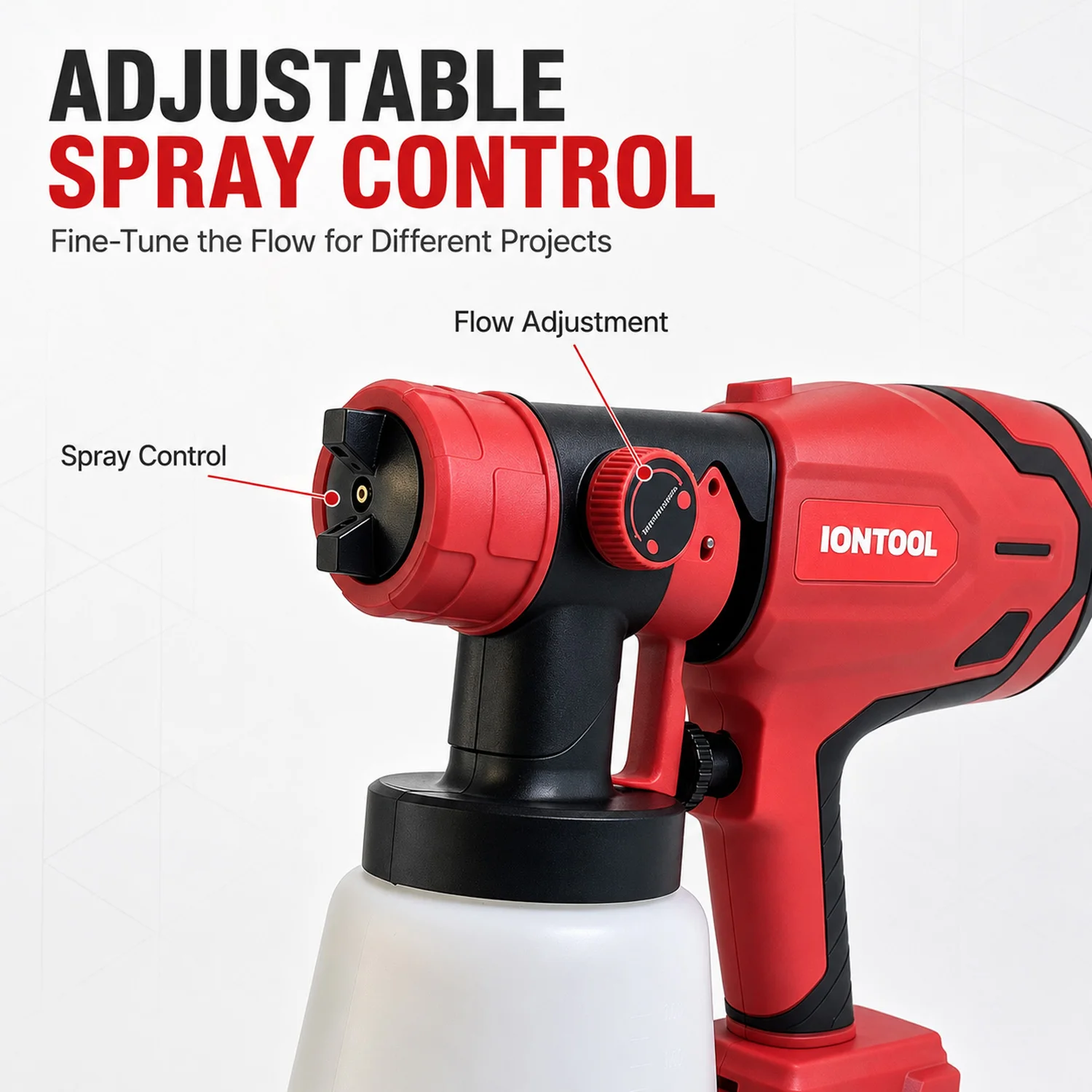 IONTOOL Brushless Cordless Spray Gun 800ml Tank For Custom Bicycle Frames and Motorcycle Parts Coating Application Power Tool