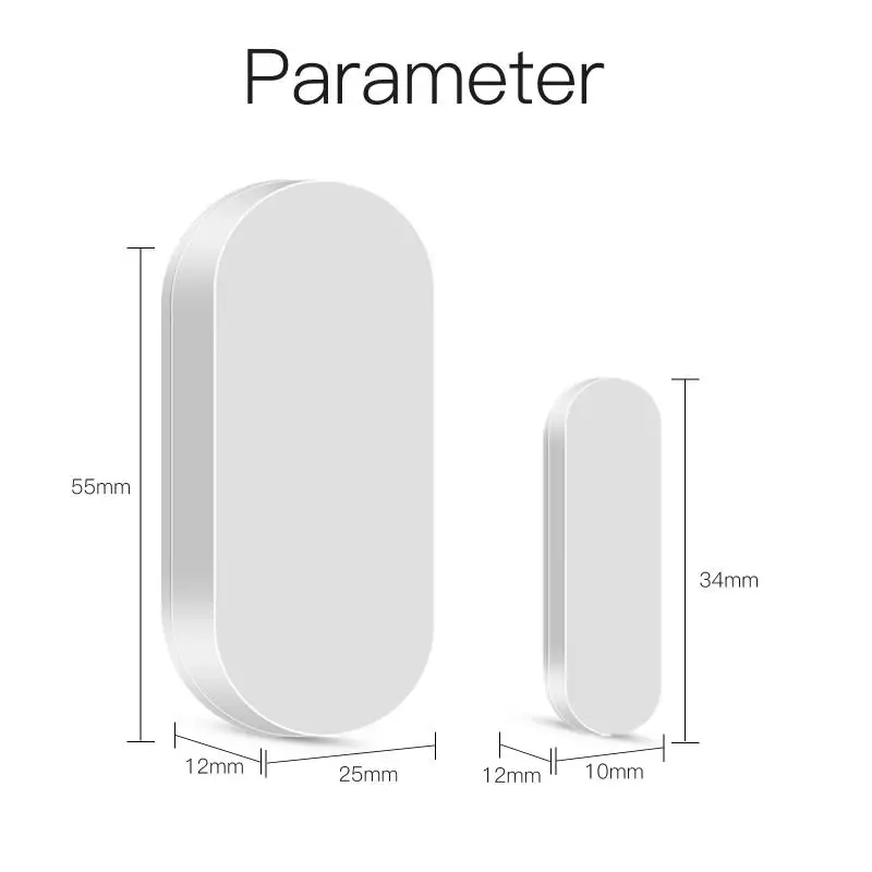 Tuya ZigBee Smart Door Window Open/closed Detector Sensor Smart Home Security Alarm System Support Tuya Smart Life App Control