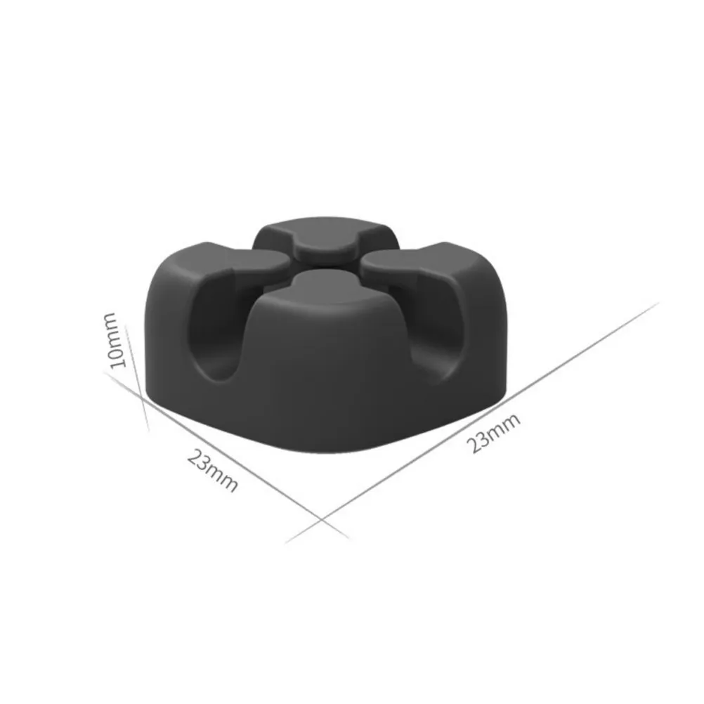 5Pcs Cable Organizer Silicone Wire Winder Desktop Compact Desktop Cable Holder Clip for Power USB Charging Headphone Cord