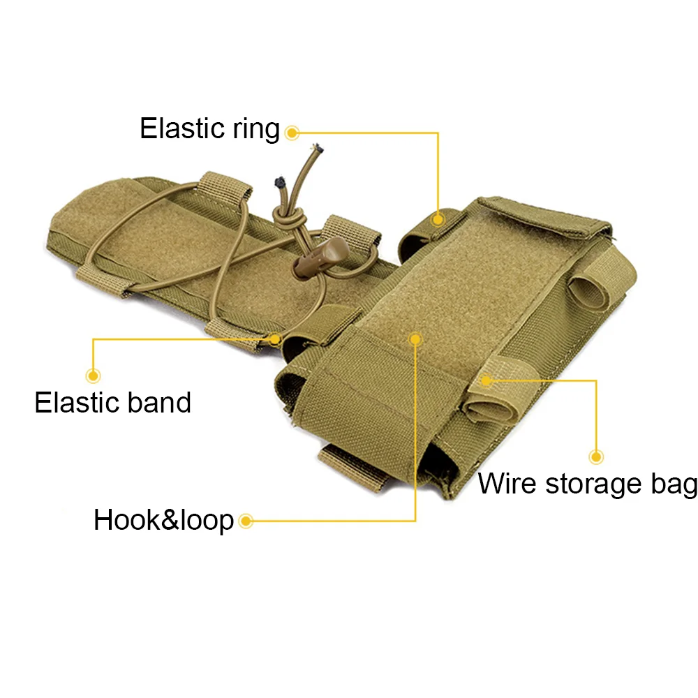 Tactical FAST Helmet MK2 Battery Pack Bag Helmet Cover MOLLE Pouch Hunting Accessories