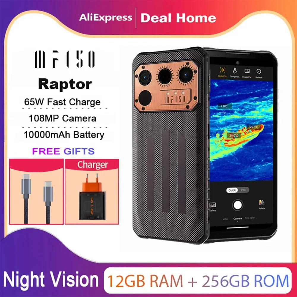 iiif150 raptor 12/256GB 120Hz 美品 IIIF150 Raptor 12Гб+256Гб Rugged Machine Thermal Imaging 6.8