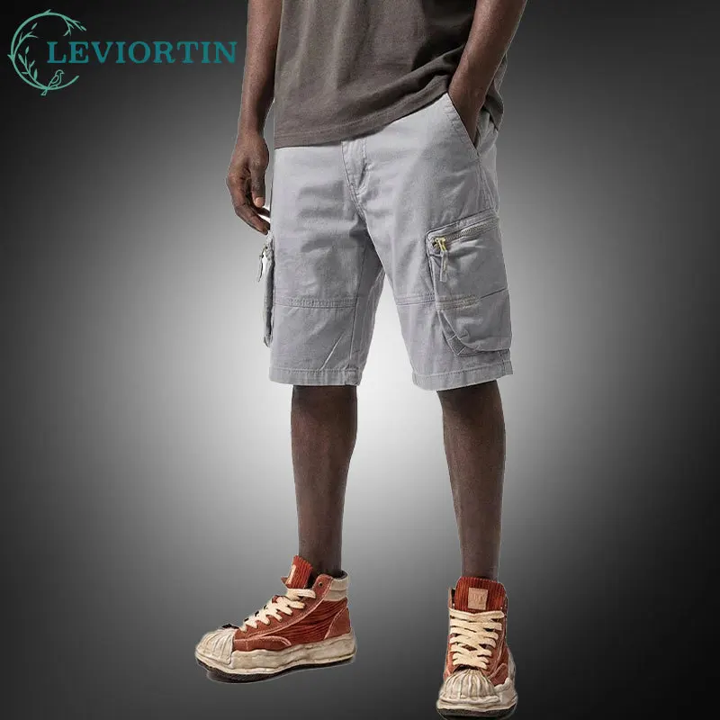 

Men's Casual Cargo Short Pants with Multiple Pockets Fashion Summer Lightweight Breathable Comfortable Cotton Shorts Streetwear