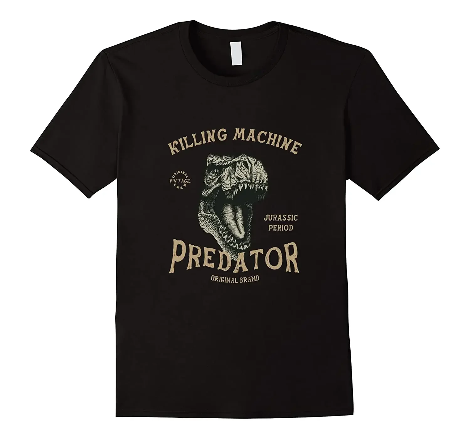 

Killing Maching Jurassic Period Predator T-Rex Dinosaurs T-Shirt 100% Cotton O-Neck Summer Short Sleeve Casual Mens T-shirt