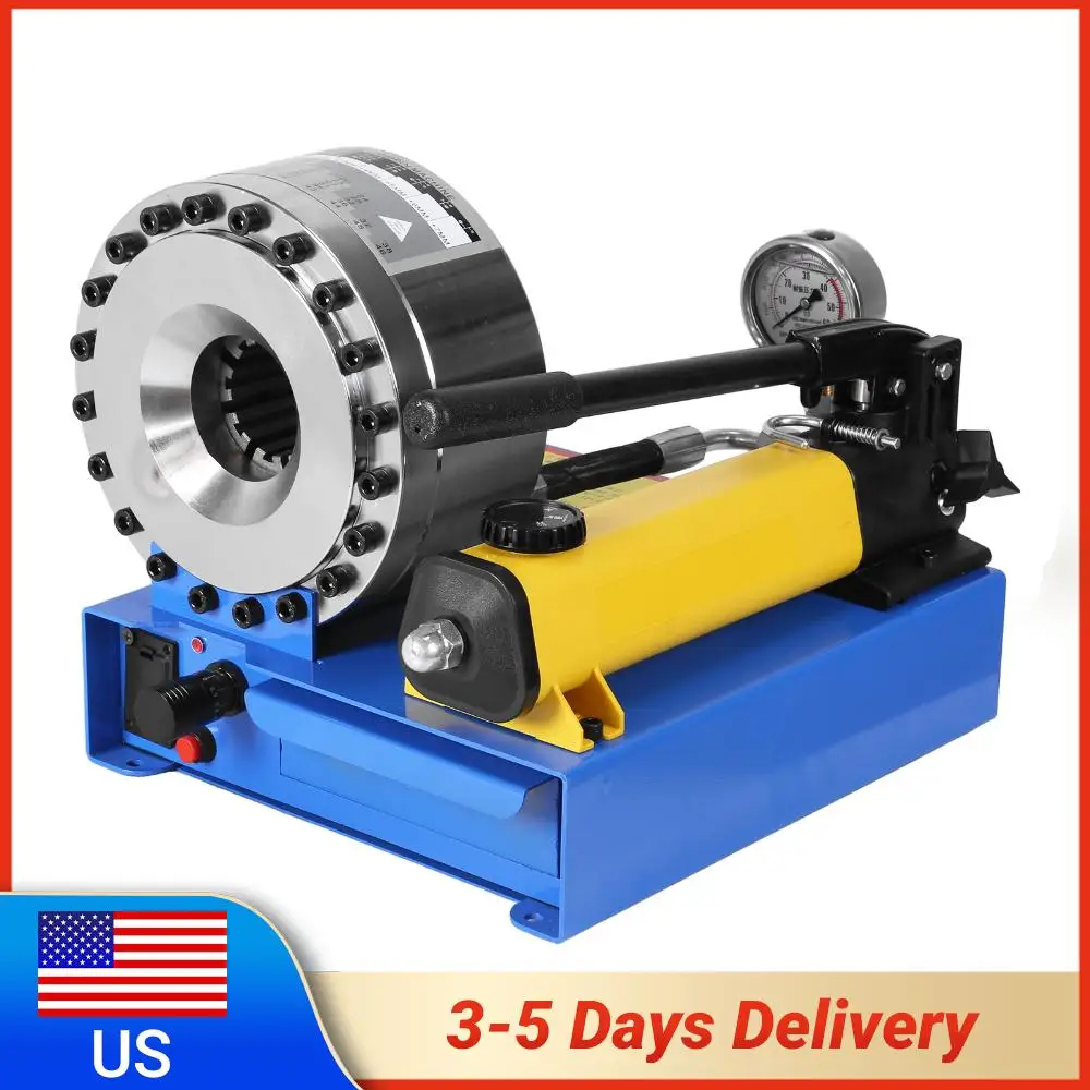 

Hand Hydraulic Hose Pipes Crimping Tool with 7 Sets of Dies Pipe Clamping Machine for Automotive Industrial & Plumbing Pipes