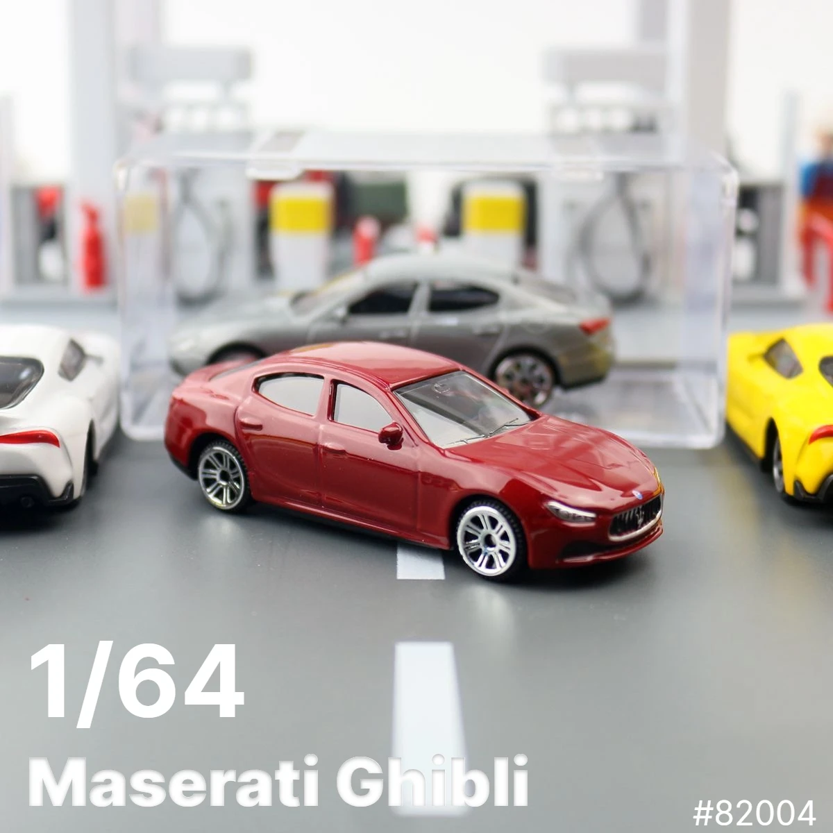 

1/64 Maserati Ghibli Toy Car, MINIAUTO Series Vehicle Model, Free Wheel Diecast Metal Collection, Gift For Boy With Display Box