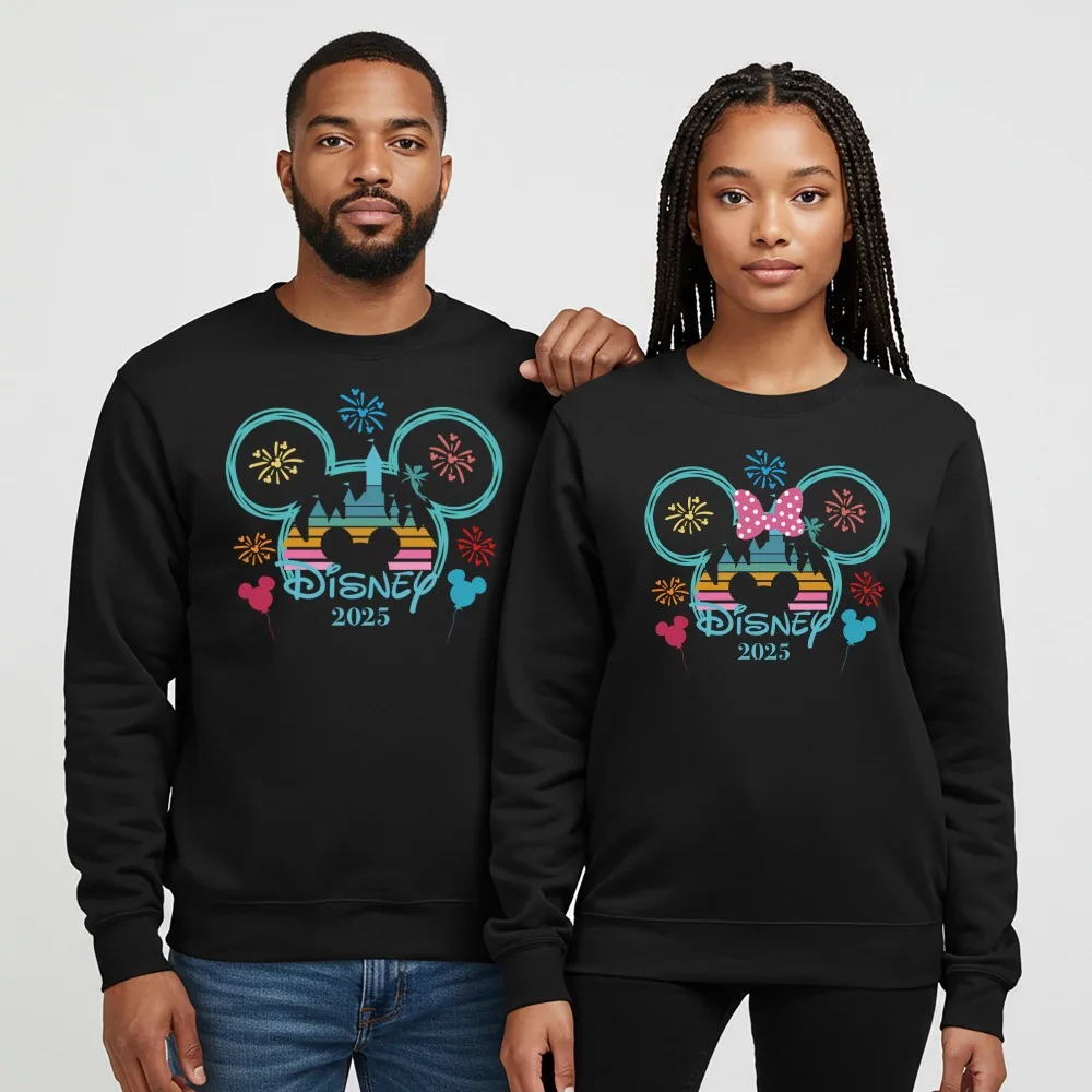 A New Style of Loose, Warm Autumn and Winter Sportswear for American Girls in 2025, Featuring Mickey Mouse Prints and Pullovers