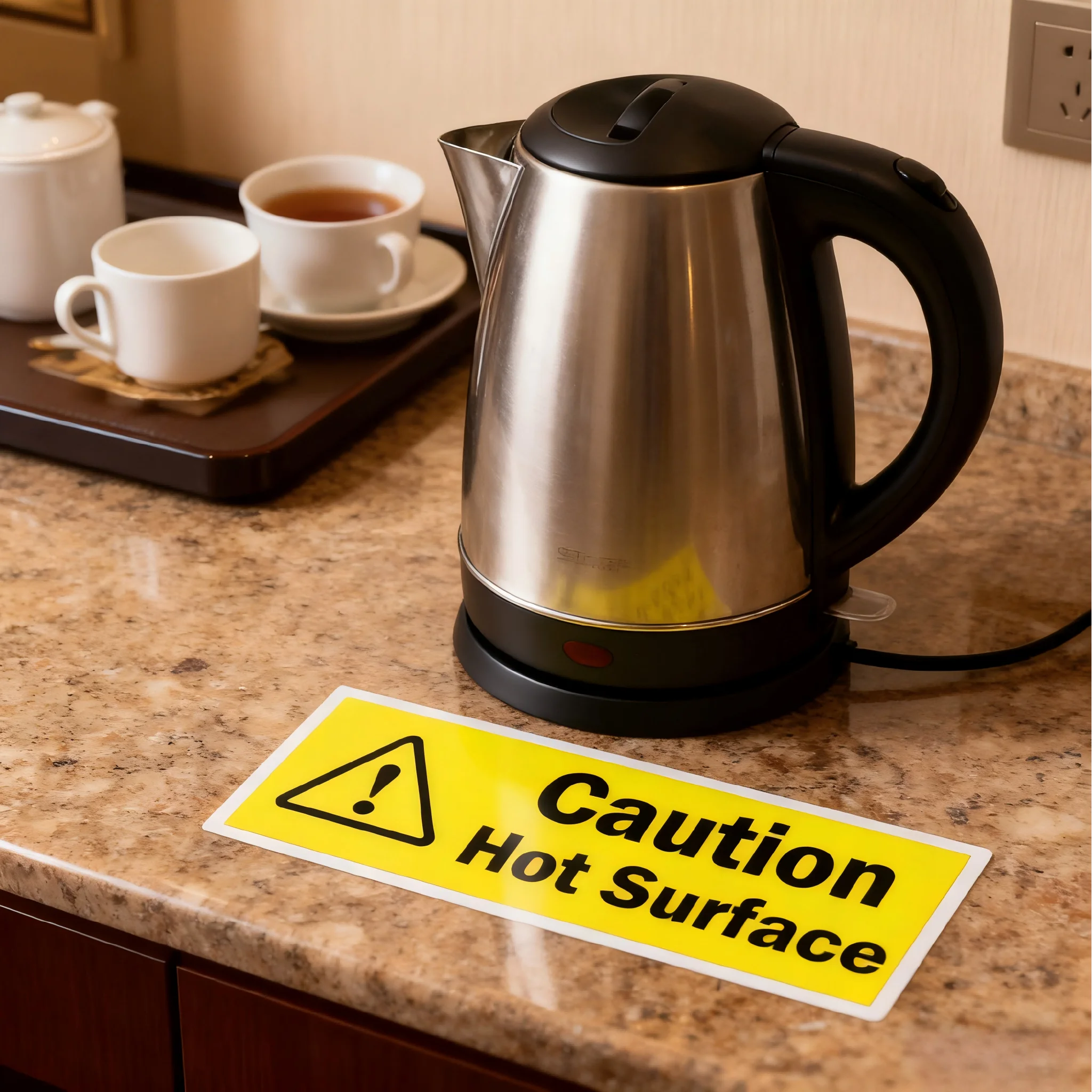 

5.91x 1.97 Inch Large Caution Hot Surface Stickers 10 Pcs Do Not Touch Signs Self Adhesive Vinyl Warning Caution Hot Water Safet