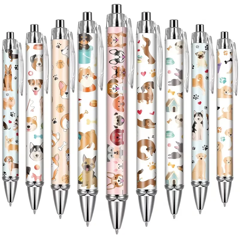 

9/18 Pcs Dog Ballpoint Pen Set Graduation And Birthday Gifts For Men Women For Teachers Students Back To School Office Party