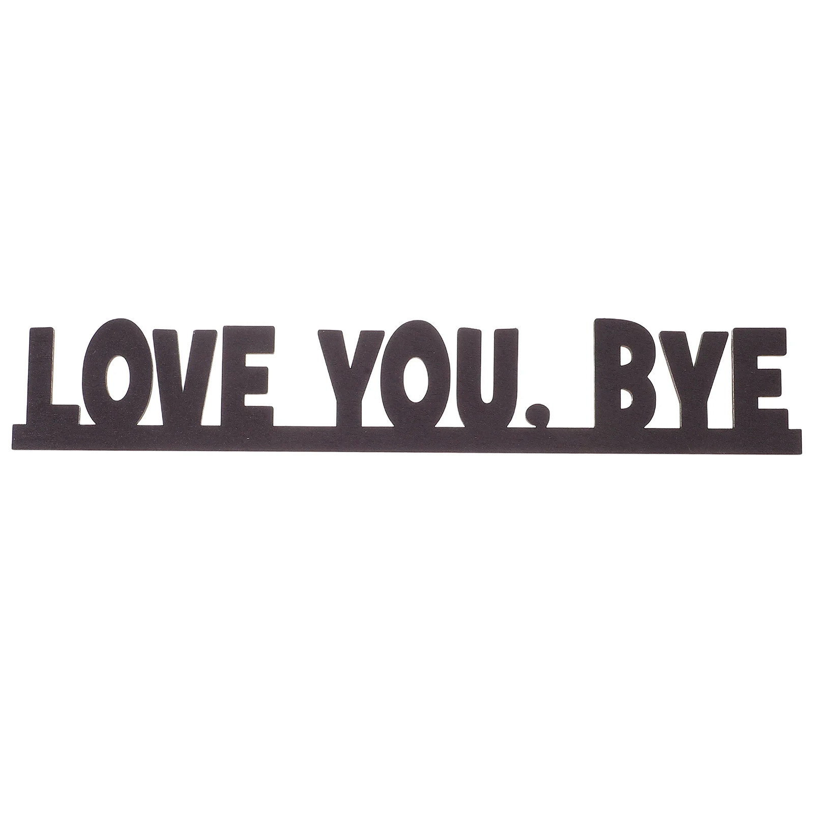 

Wooden Wall Stickers Unique Home Decor Durable Installation Love You Bye Background Decorative Family Room Bedroom Living
