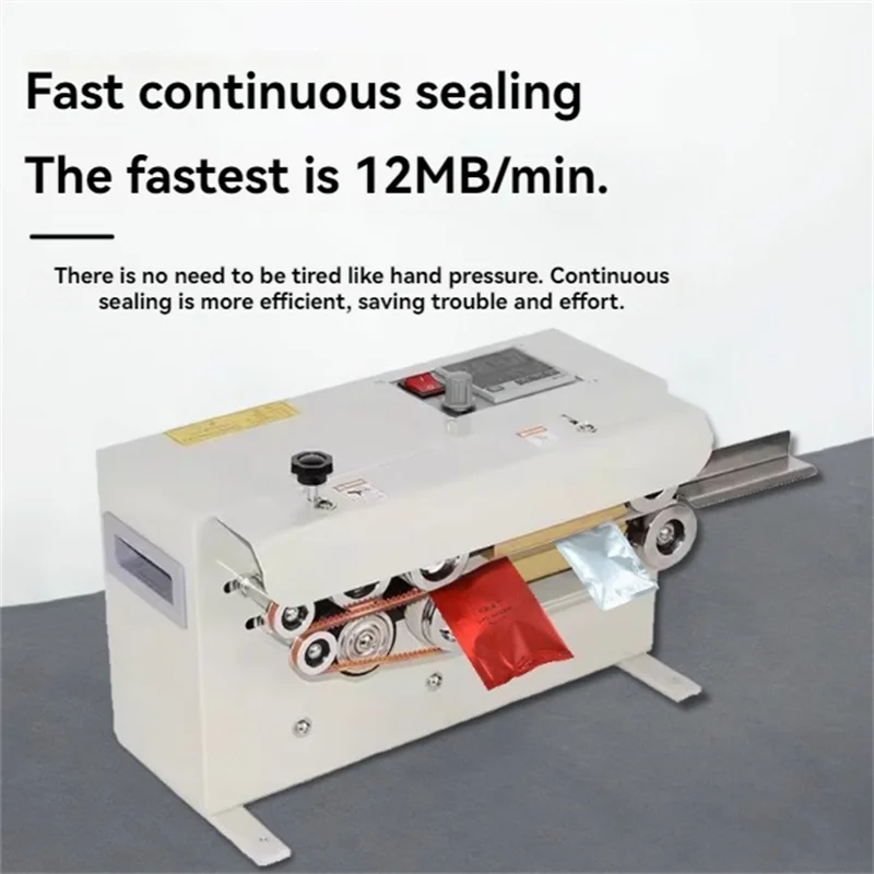 

FR-550 Continuous Sealing Machine Fully Automatic Tea Special Food Packaging Bag 220V Automatic Sealing Machine