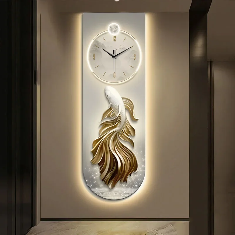 Interior Nordic Japanese Interior Wall Clocks Led Art Mural Aesthetic Wall Clocks Cartoon Nordic Horloge Ornaments Home Decor