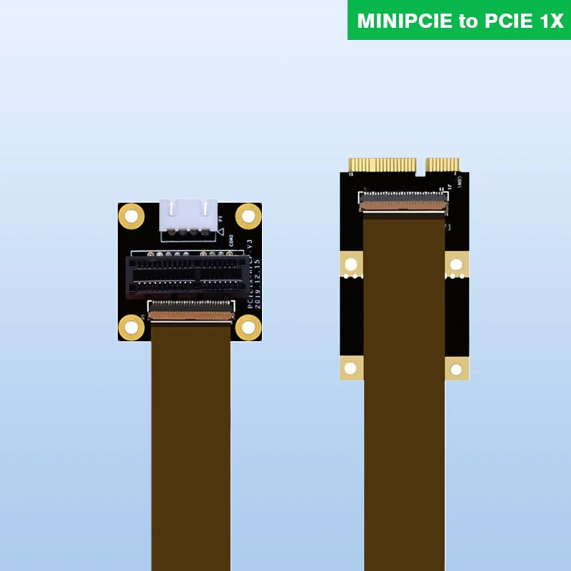 

Motherboard Mini Pcie To PCIE 1X Patch Cord Adapter MPcie To 1x PCI Express Extension Patch Cable 10cm 30cm