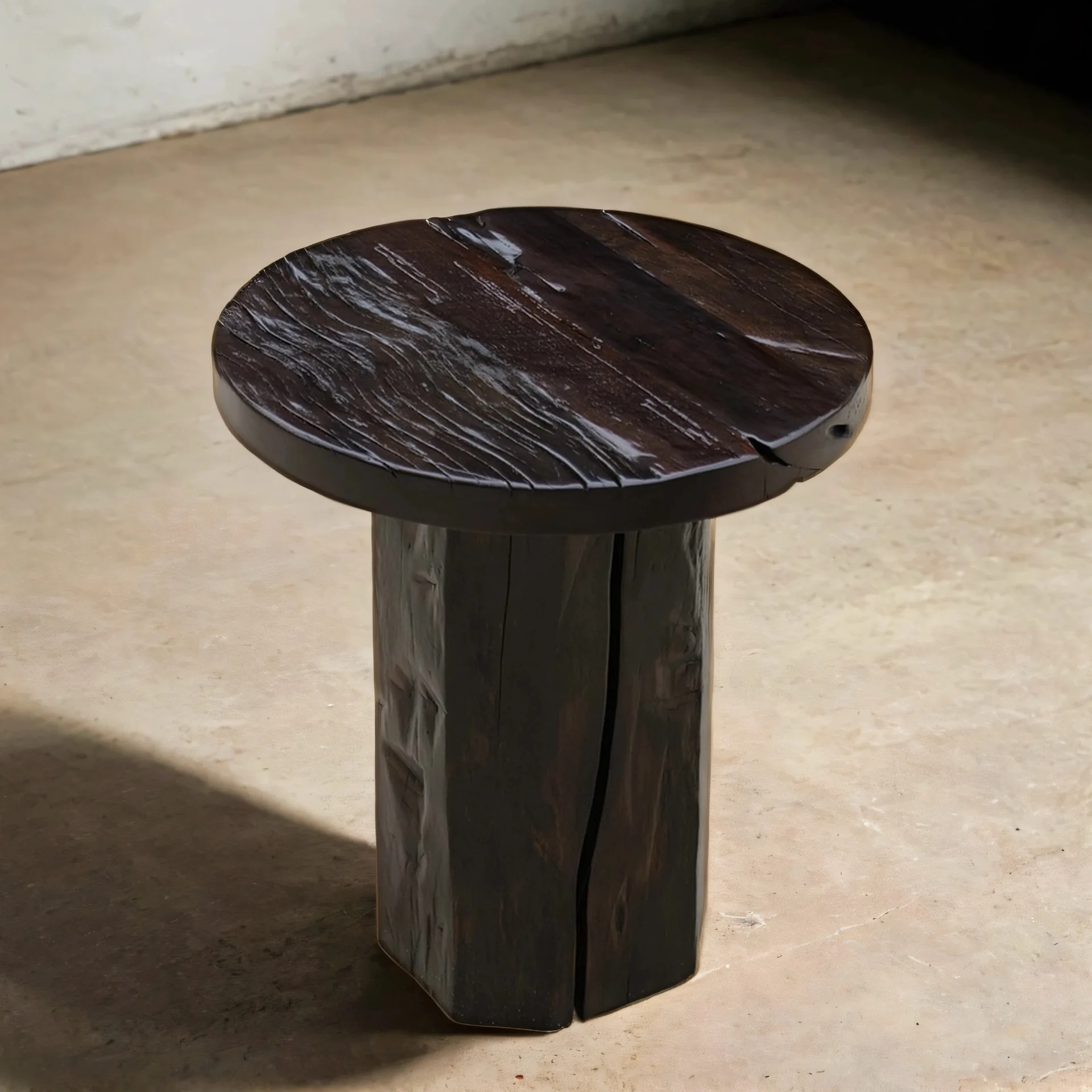 Mushroom round several solid wood wabi-**** wind art edge several