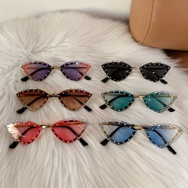 Damen-Cat-Eye-Modebrillen mit Stilvollem und Kompaktem Metallrahmen, Geeignet für den Täglichen Gebrauch