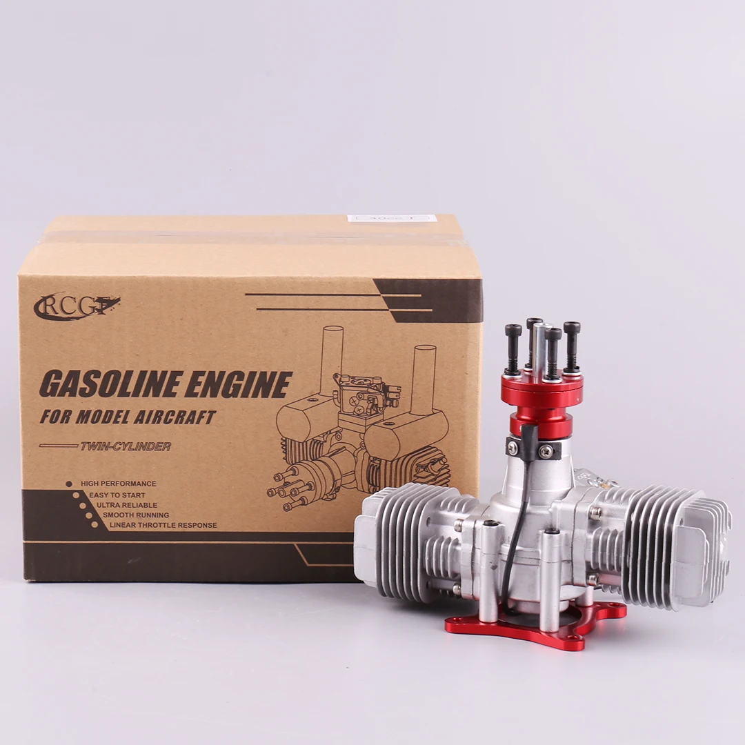 

VVRC RCGF 40cc T 40CC Twin Cylinder Petrol/Gasoline Engine Dual Cylinder with Muffler/Igniton/Spark Plug for RC Model Airplane