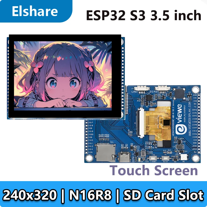 ESP32 S3 Development Board 3.5 inch LCD 240×320 N16R8 Capacitive Touch Screen 3.5inch Display