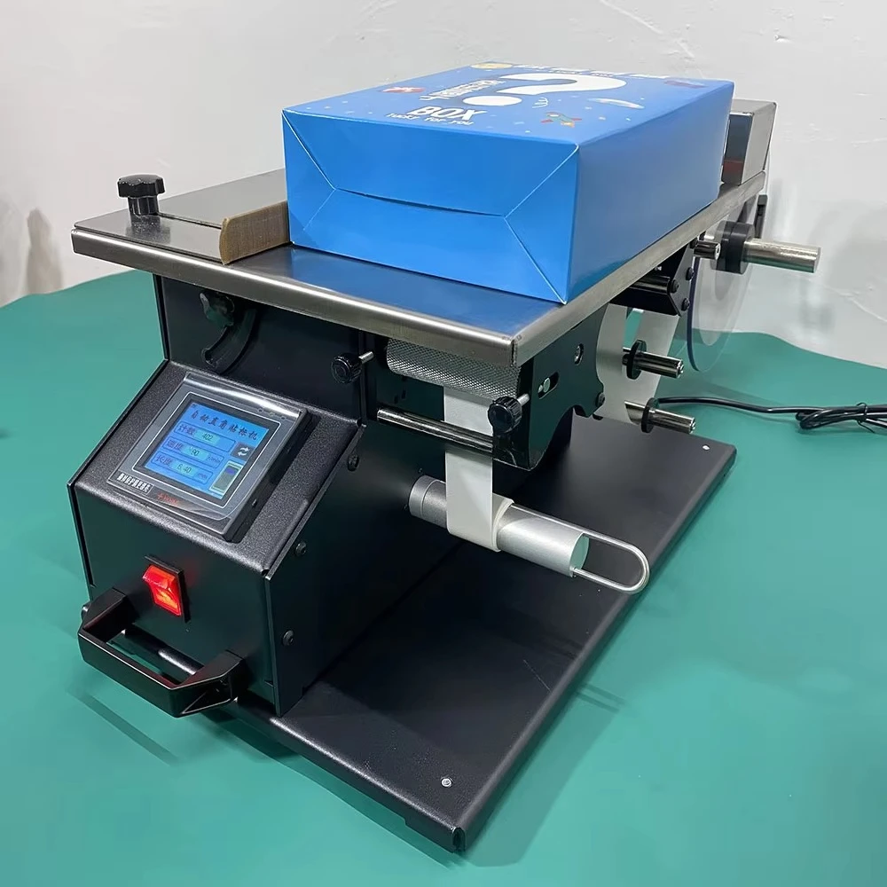Color box food production line right angle labeling machine
