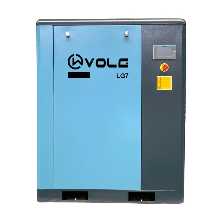 Industrial Equipments Silent Oil Free 7.5KW 11KW 15KW Screw Air Compressor With Air Tank And Dryer Mounted