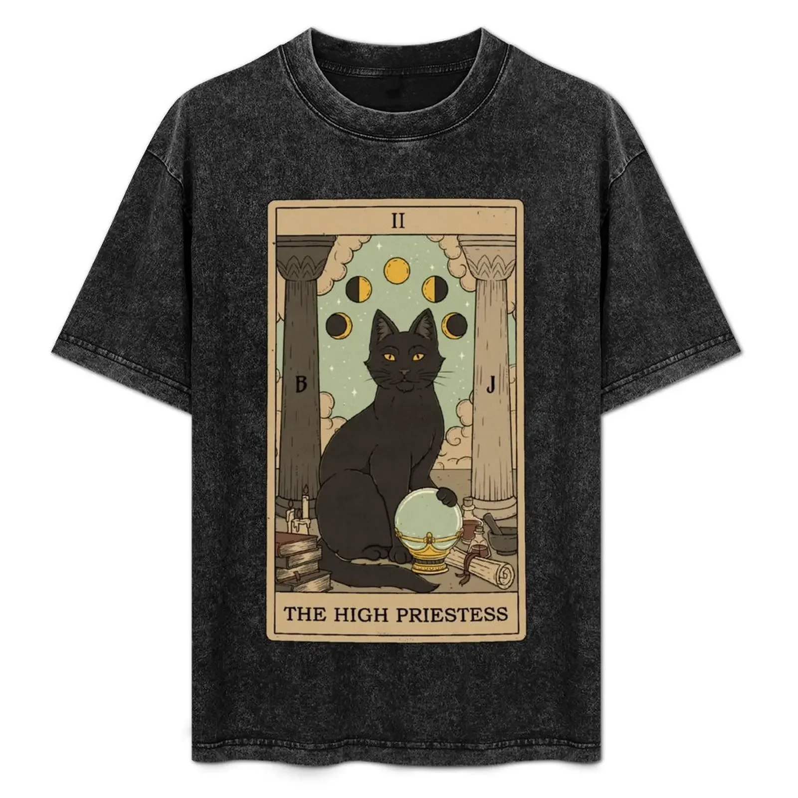 

The High Priestess - Cats Tarot T-Shirt t shirts designer mens graphic t shirts T-Shirt