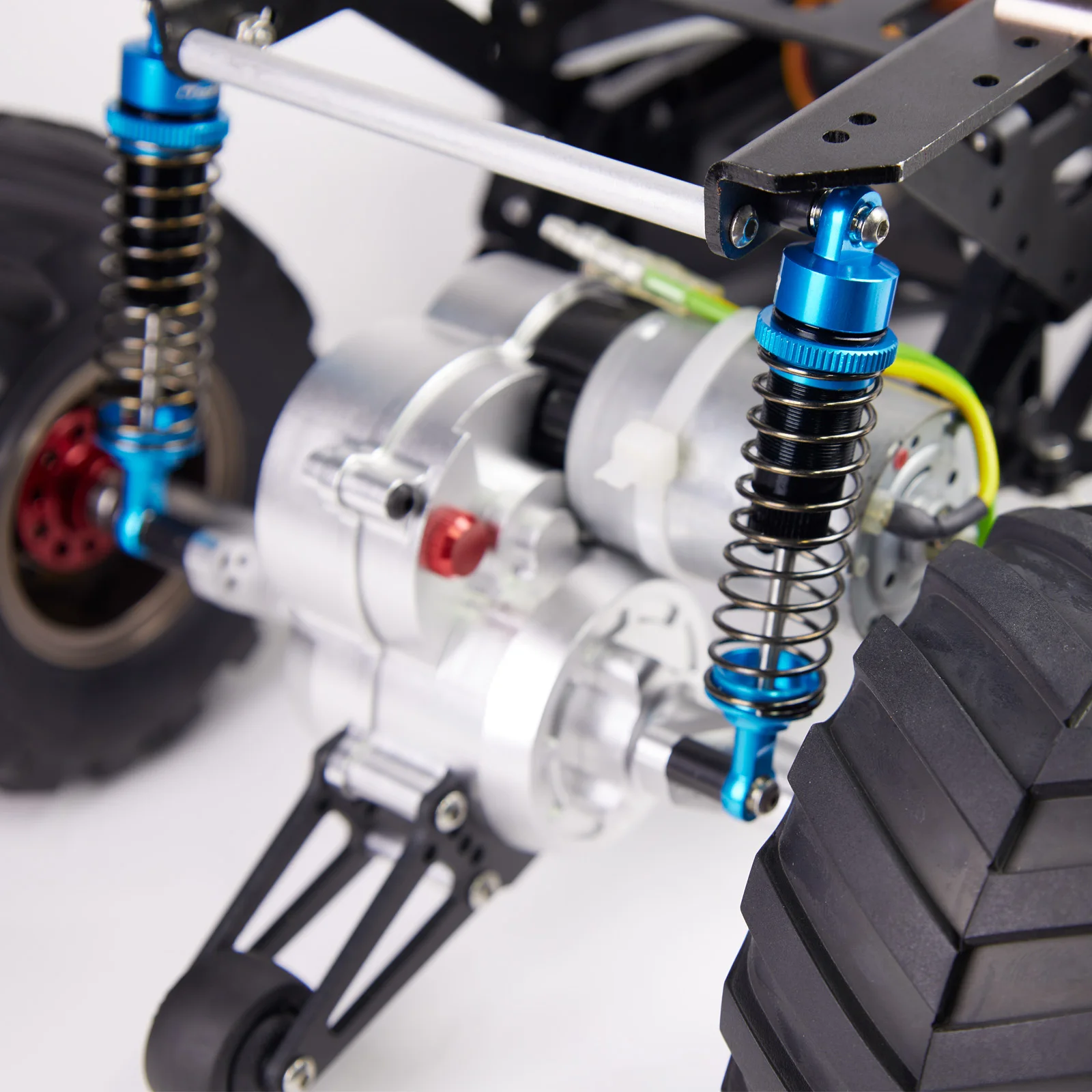 1/10 RC All Alu โลหะผสมน้ํามันโช้คอัพชุดสําหรับ Tamiya Bullhead Axial SCX10 D90 TRX4 Crawler/Monster/รถบรรทุกอัพเกรด