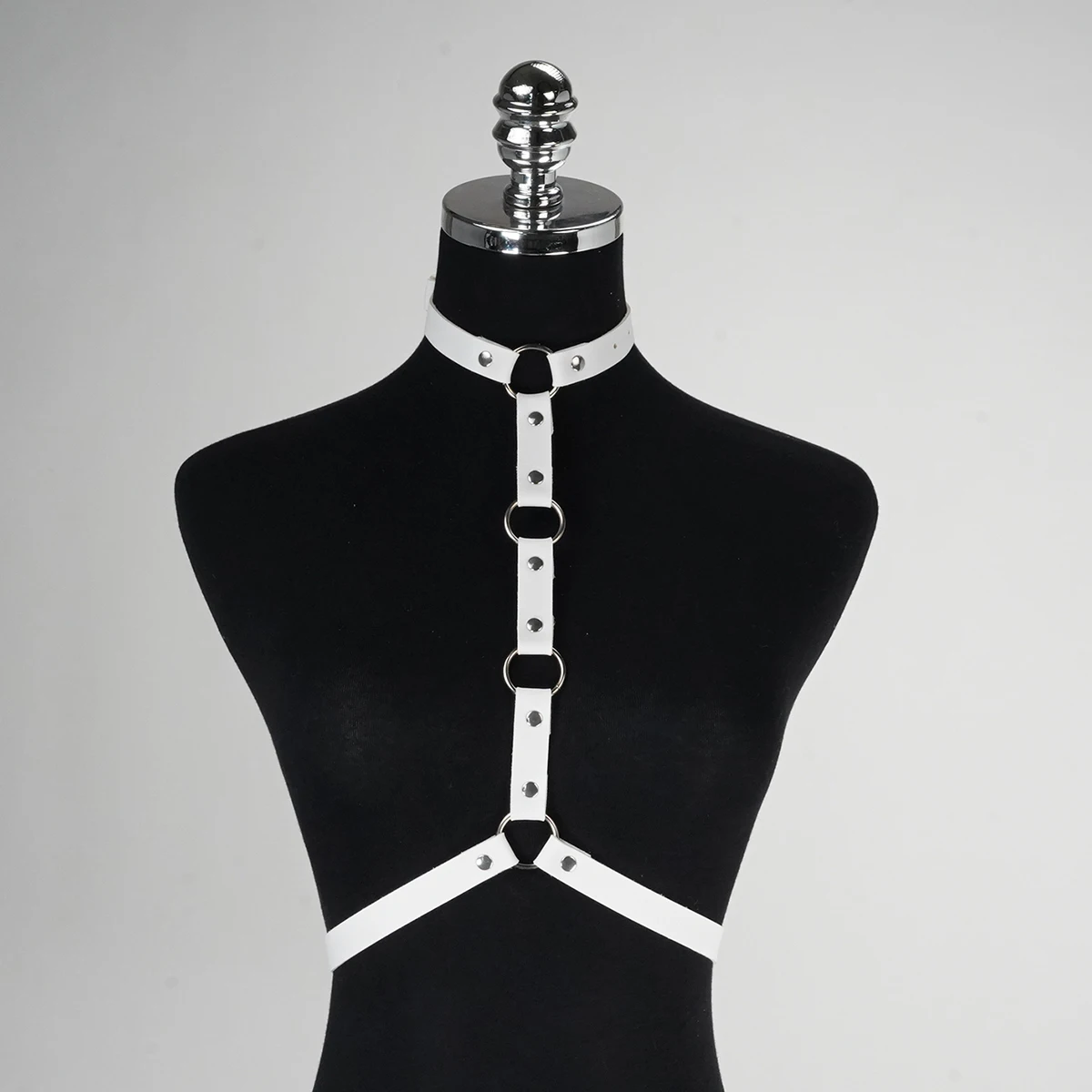 สายรัดร่างกายผู้หญิงเซ็กซี่สายรัดชุดชั้นในหนัง BDSM บอนเดจบราชุดชั้นในโกธิคเฟติชเสื้อผ้าอุปกรณ์เสริม