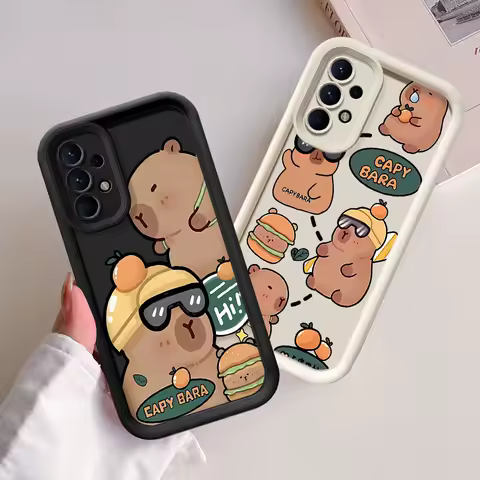 Capybara Phone Case for Samsung Galaxy A13 A14 A16 A32 A33 A34 A22 A23 A24 A12 4G 5G Soft Silicone Cover