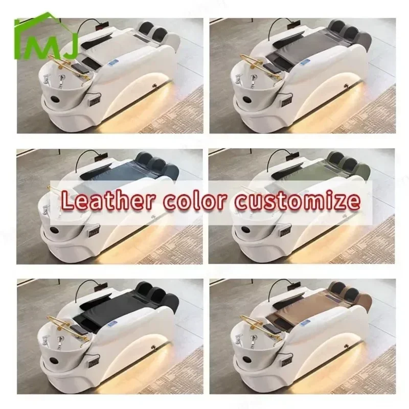 تخصيص الصانع صالون الشعر غسل رئيس سبا كرسي التدليك الكهربائي الشامبو السرير 2025 #5