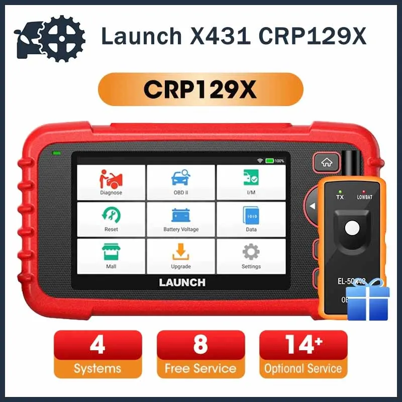 

Launch X431 CRP129X OBD2 Scanner Code Reader Diagnostic Tools Engine ABS SRS AT Oil SAS EPB TPMS Reset Creader129X OBDII launch