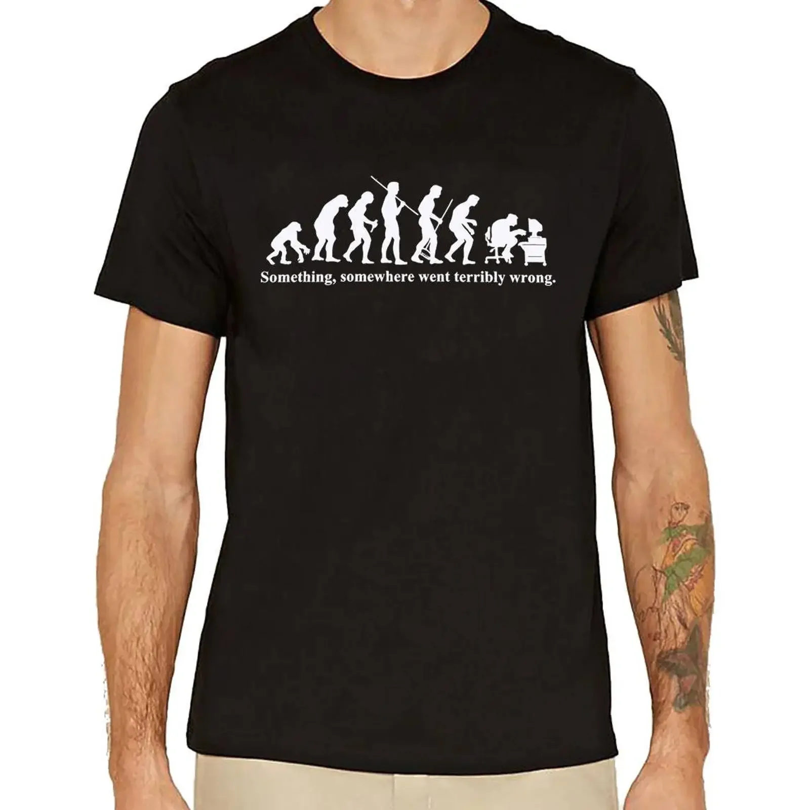 T-shirt Computer Evolution, drôle, vintage, pour joueurs, vêtements de créateur, légèrement polyvalents, décontractés, élégants, graphiques unisexes