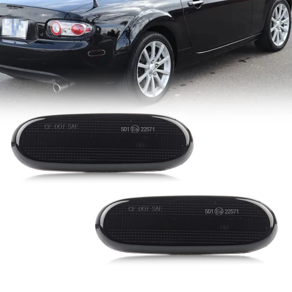 

2 шт. передний бампер, боковой габаритный фонарь, отражатель крыла, указатель поворота, крышка для 2006 2007 2008 Mazda MX-5 Miata без лампы