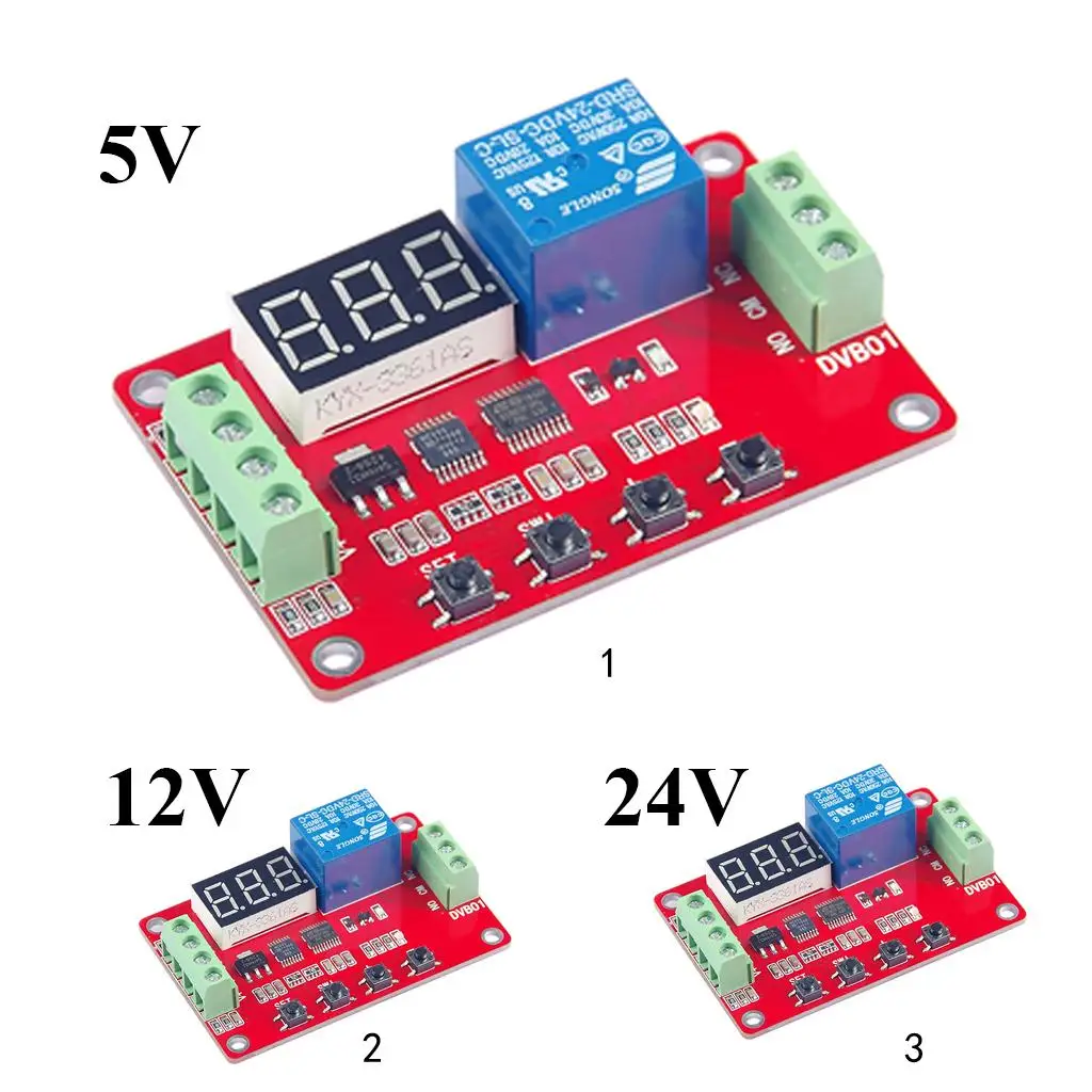 DVB01 Digital Display Voltage Stabilizer 220V Measurement Module Adjustable Limits for Laboratory Equipment