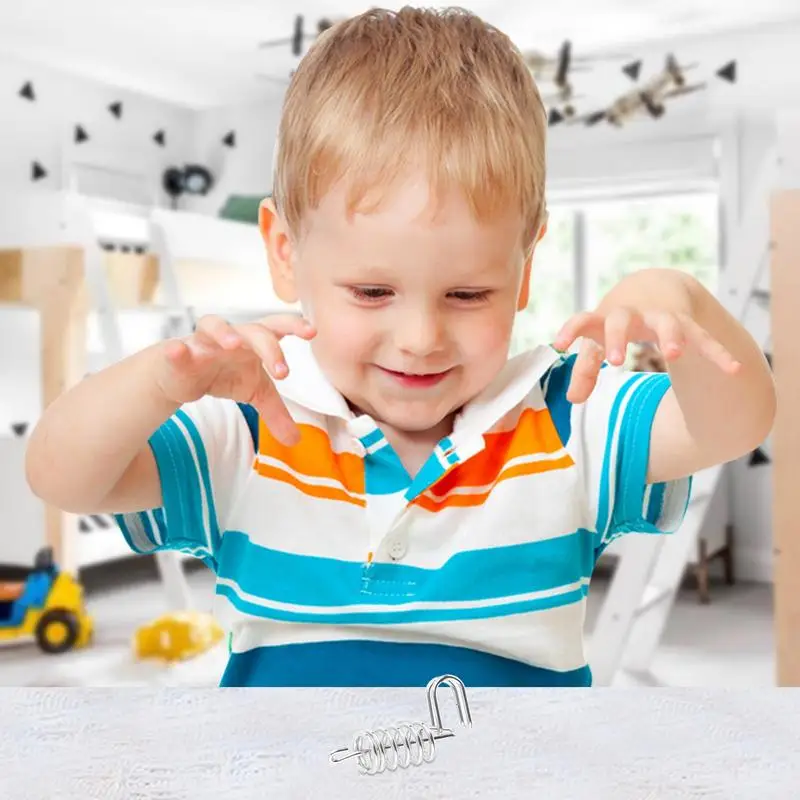 لعبة ألغاز دعابة الدماغ المعدنية على شكل الذكاء من مونتيسوري لعبة ألغاز دعابة الدماغ للأطفال والكبار لعبة تفاعلية ألعاب تعليمية