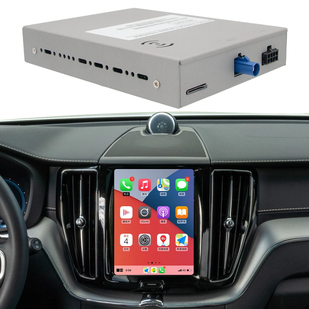

Автомобильный Carplay Box Android интерфейсы для Volvo V90 S90 S60 Xc90 Xc60 Xc40 V60 9-дюймовый беспроводной Carplay Android Auto Integration Box