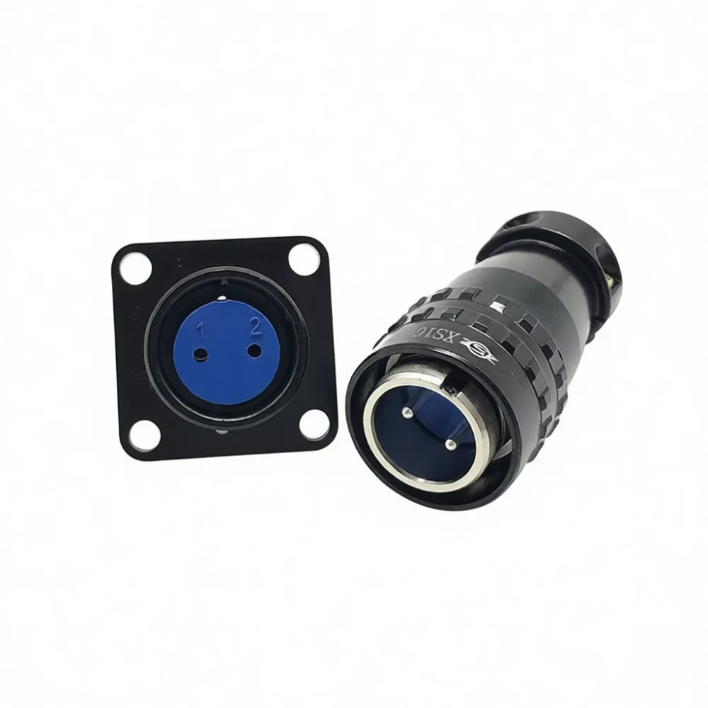 XS16 Aviation Connector Plug Socket Industrial 2 Core Electrical Cable Adapter For Thermocouple Machine Maintenance Components