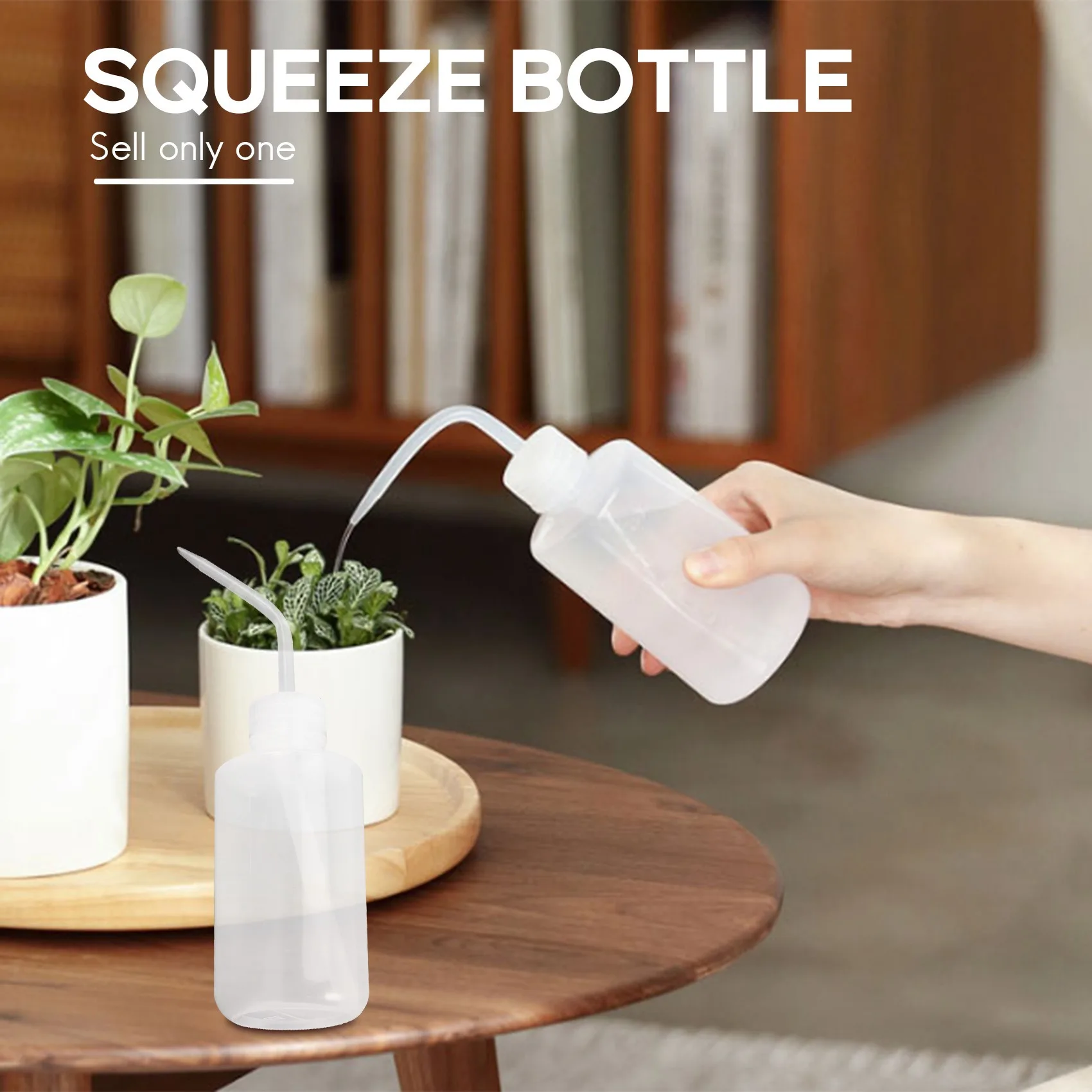 A24P 250mL 8OZ Capacidade Tatuagem Lavagem Transparente Branco Plástico Verde Sabão Squeeze Garrafa