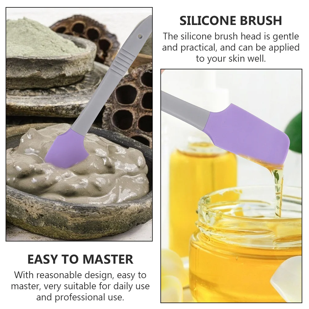 

5pcs Beauty Wax Scraper Silicone Brush For Face Mask Application Gentle Skin Care Tool Hand Mask Brush Beauty Supplies