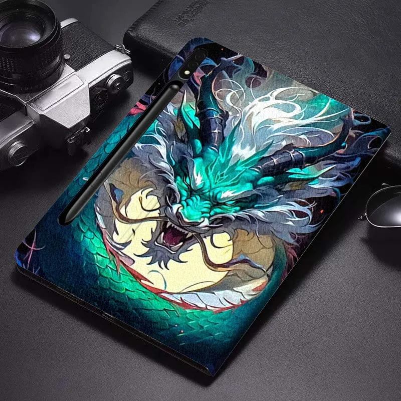 

Creative Dragon Pattern Tablet Case For Samsung Galaxy Tab S7 S8 S9 S10 FE Plus Lite 11 12.4 13.1 Inch