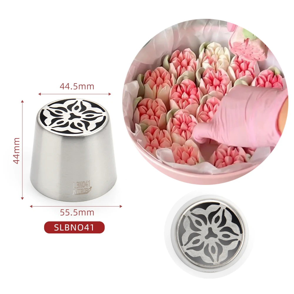 New Arrival Stainless Steel XL Russian Flower Icing Tip Pastry Piping Nozzle #LBNO41