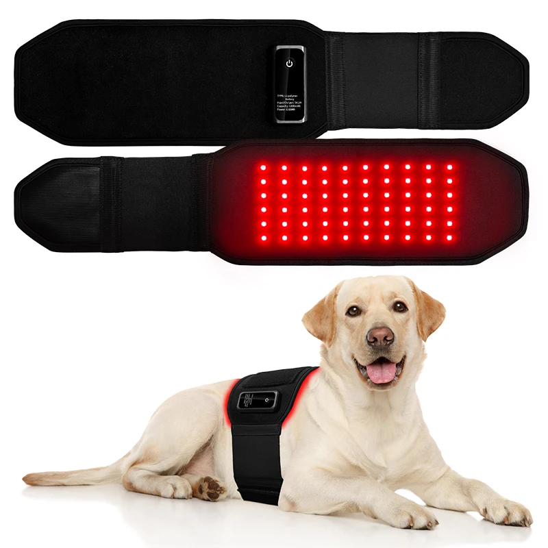 Portable Wearable Red Light Pet Care Coat Timing Remote Control Built-in Battery Warm Comfort Cloth for Cats Dogs
