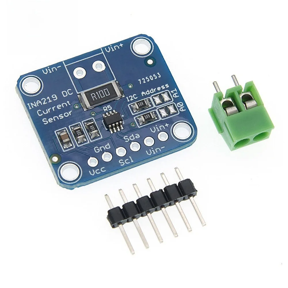 INA219 I2C Current Sensor Module for Bidirectional Current and Power Monitoring with 0V to 26V Bus Voltage Range