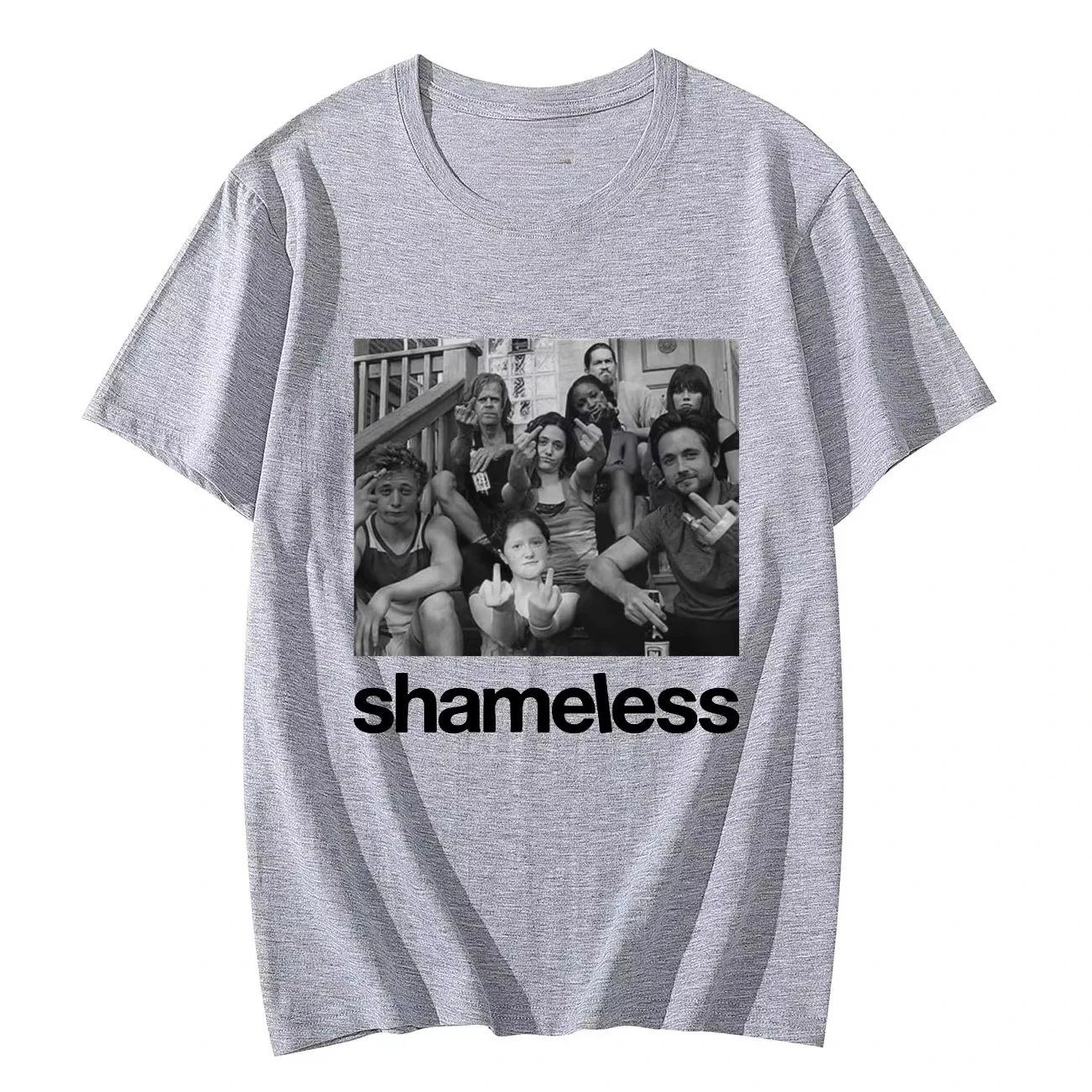 Vintage Fashion Tv - เสื้อยืดลายกราฟิก TV Play Shameless สำหรับผู้ชายและผู้หญิง แฟชั่นวินเทจ