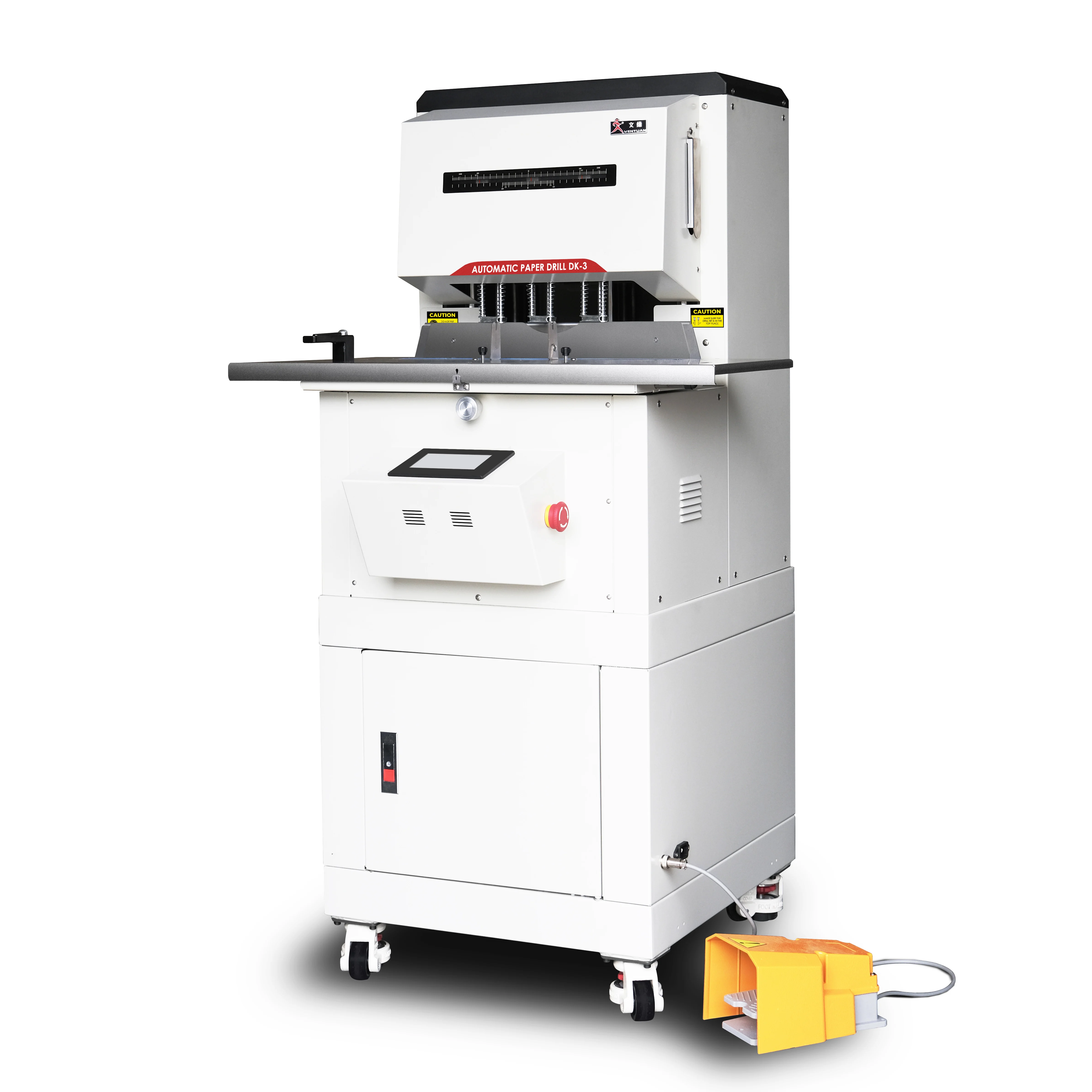 DK-3 Automatic Three-Hole Paper Puncher Movable Plate Paper Drilling Machine for Notebook
