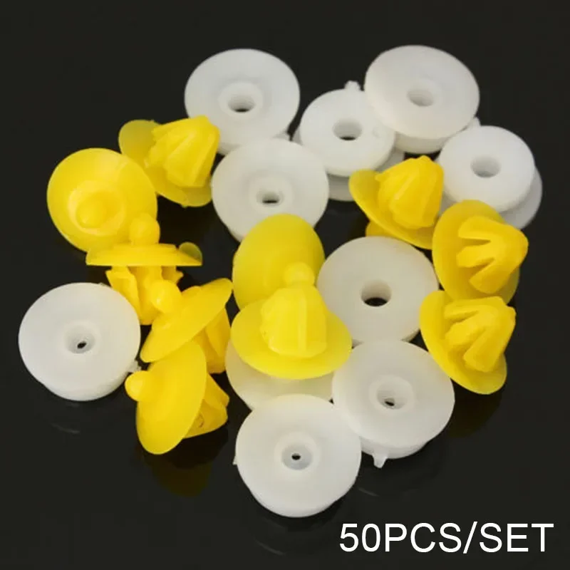 10/30/50pcs Car Door Wheel Arch Clips for Land Rover Discovery 3 & 4 for Range Rover Sport and 1 & 2 D147 Yellow Car Buckle