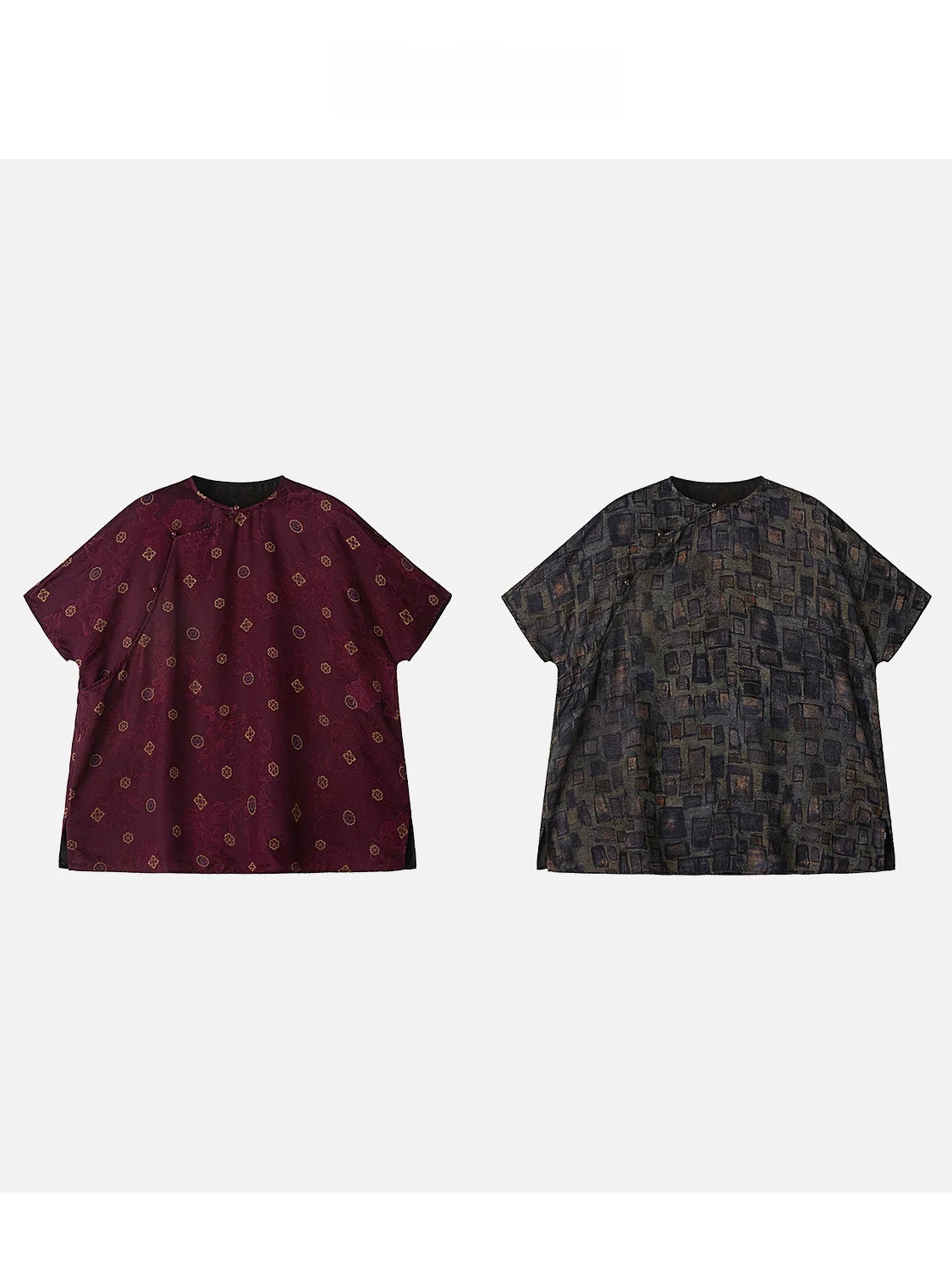 

New 2025 JINGJING2025 "Xiao Chun Ji" 00% Silk Xiangyun Silk 30 Momme New Chinese Sle National Trend Top Women's Faion