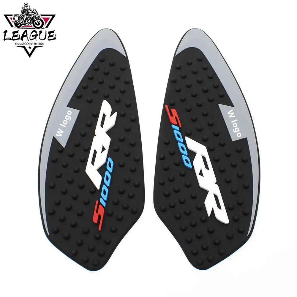 S1000RR 2024 For BMW S1000RR 2019-2024 Motorcycle New Rubber 3D Fuel Tank Sticker Pad Anti Slip Traction Logo Decal