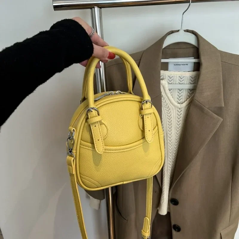 

High-End Minimalist Diaper Bag Women Leather Backpack Unique Simple Casual Commuter Bag Fashionable Solid Color