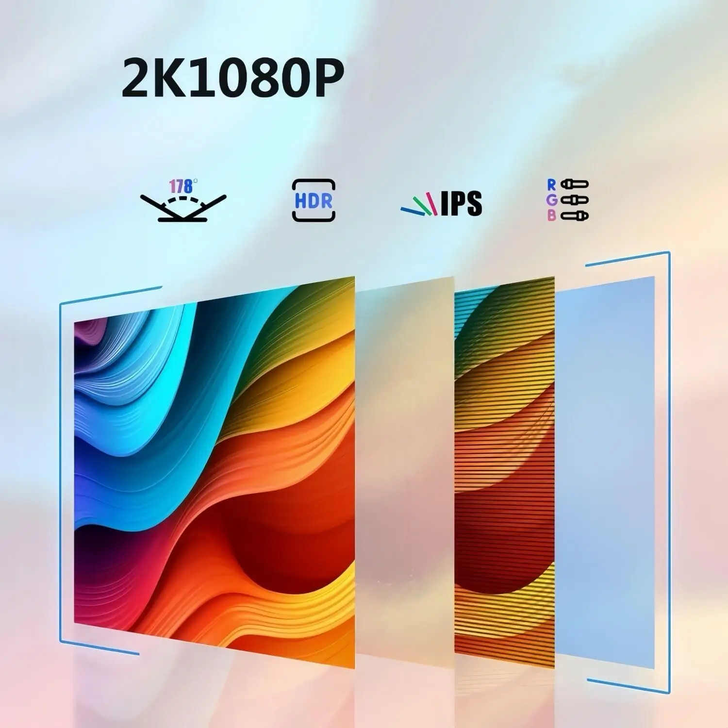 شاشة AHXJKA مقاس 15.6 بوصة محمولة لعرض ألعاب السفر 1080P HDR 16:9 ضوء أزرق منخفض لأجهزة الكمبيوتر المحمول Switch ps4 ps5 Xbox الهاتف الخليوي PC