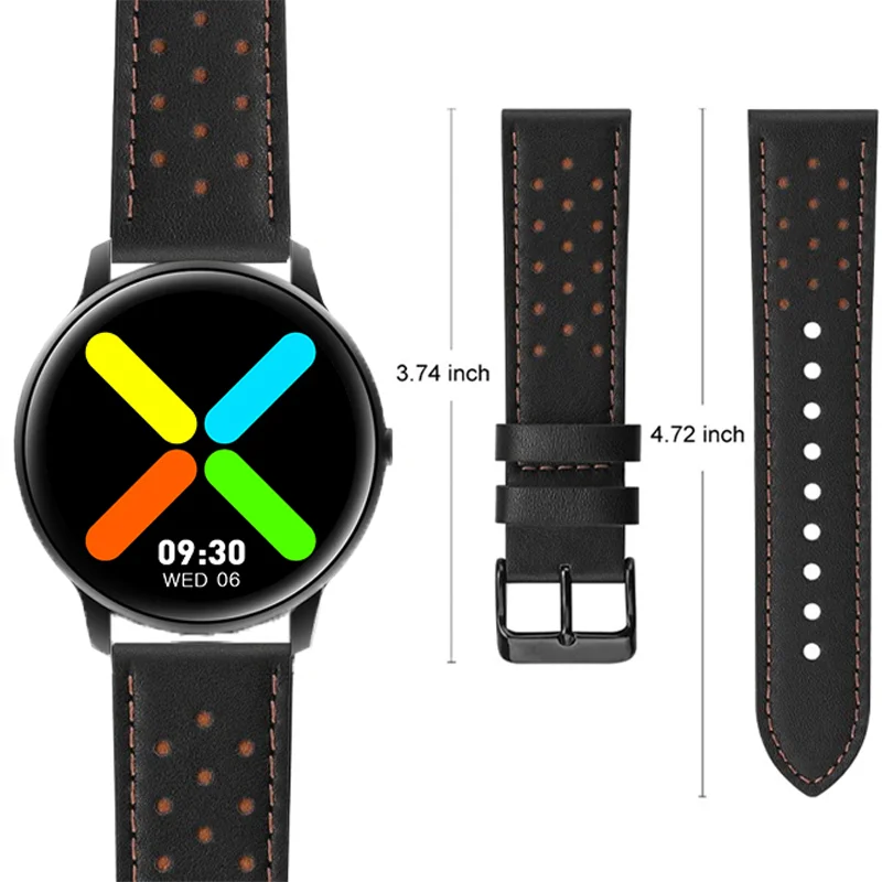 Genuine Leather Strap For Xiaomi IMILAB KW66 Quick Release Wristband Bussiness Band Bracelet Replacement Smartwatch Accessories